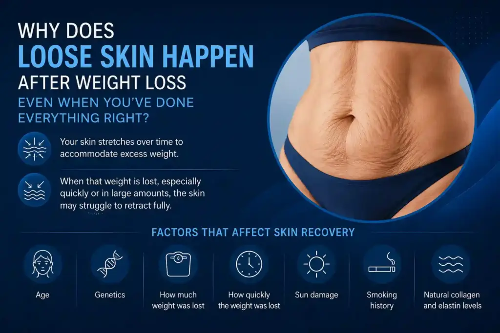 Why Does Loose Skin Happen After Weight Loss Even When You’ve Done Everything Right St Albans?